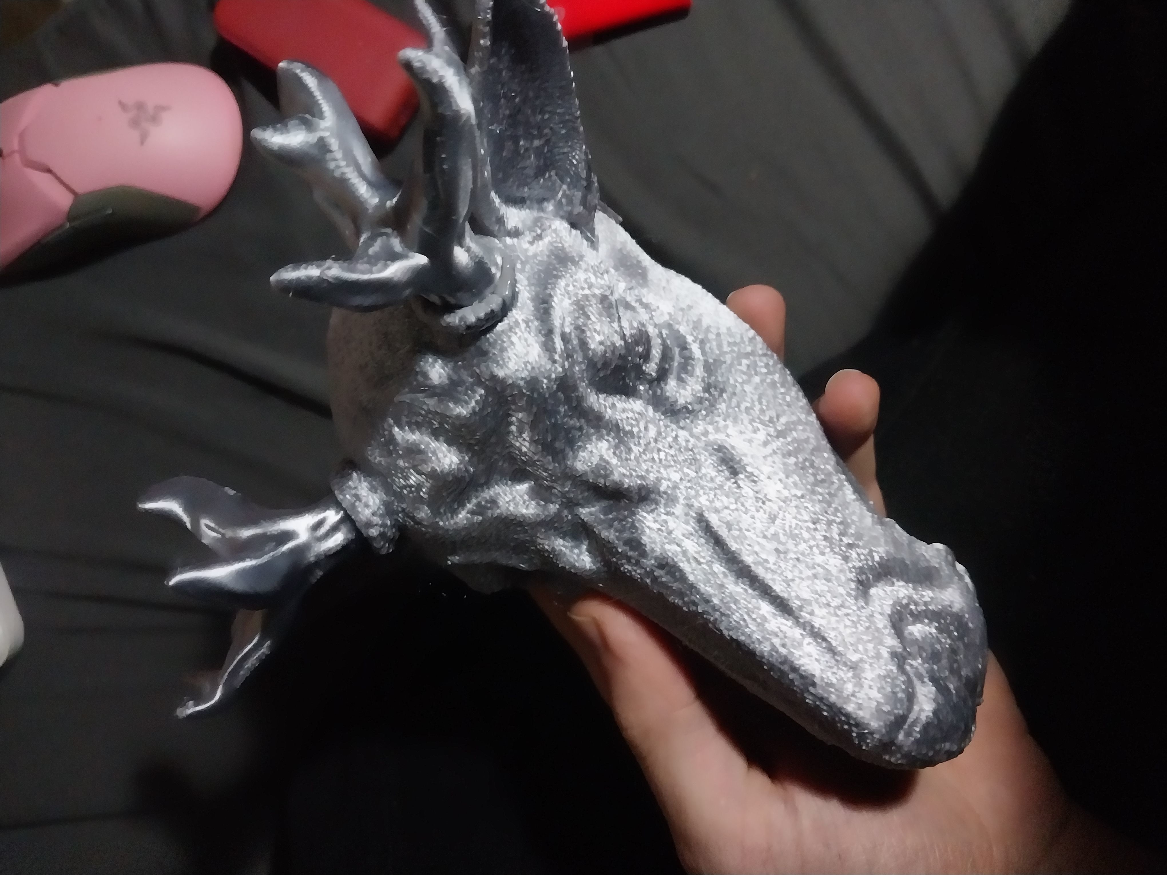 Deer Reindeer heads  knocker 3D print model_2