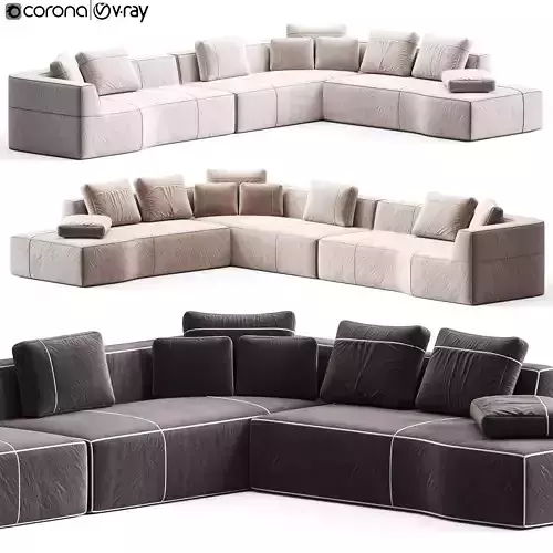 B B ITALIA Bend Sofa