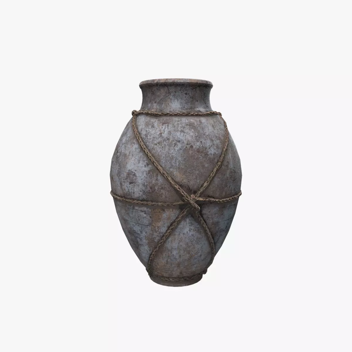 Terracotta Vase Low-poly 3D model_0