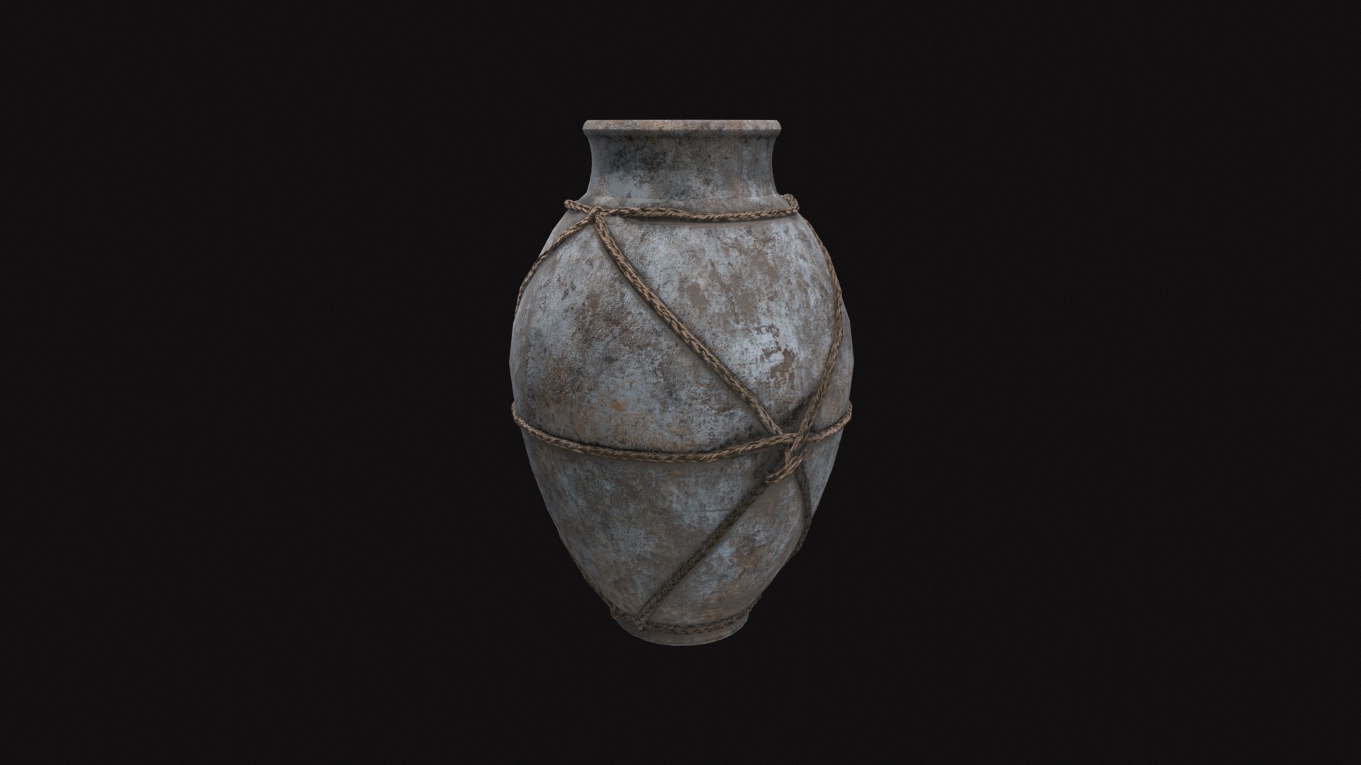 Terracotta Vase Low-poly 3D model_2