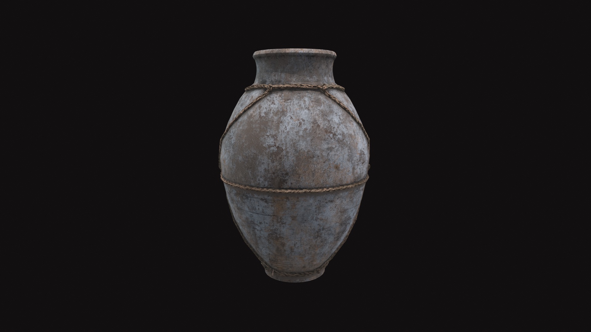 Terracotta Vase Low-poly 3D model_5