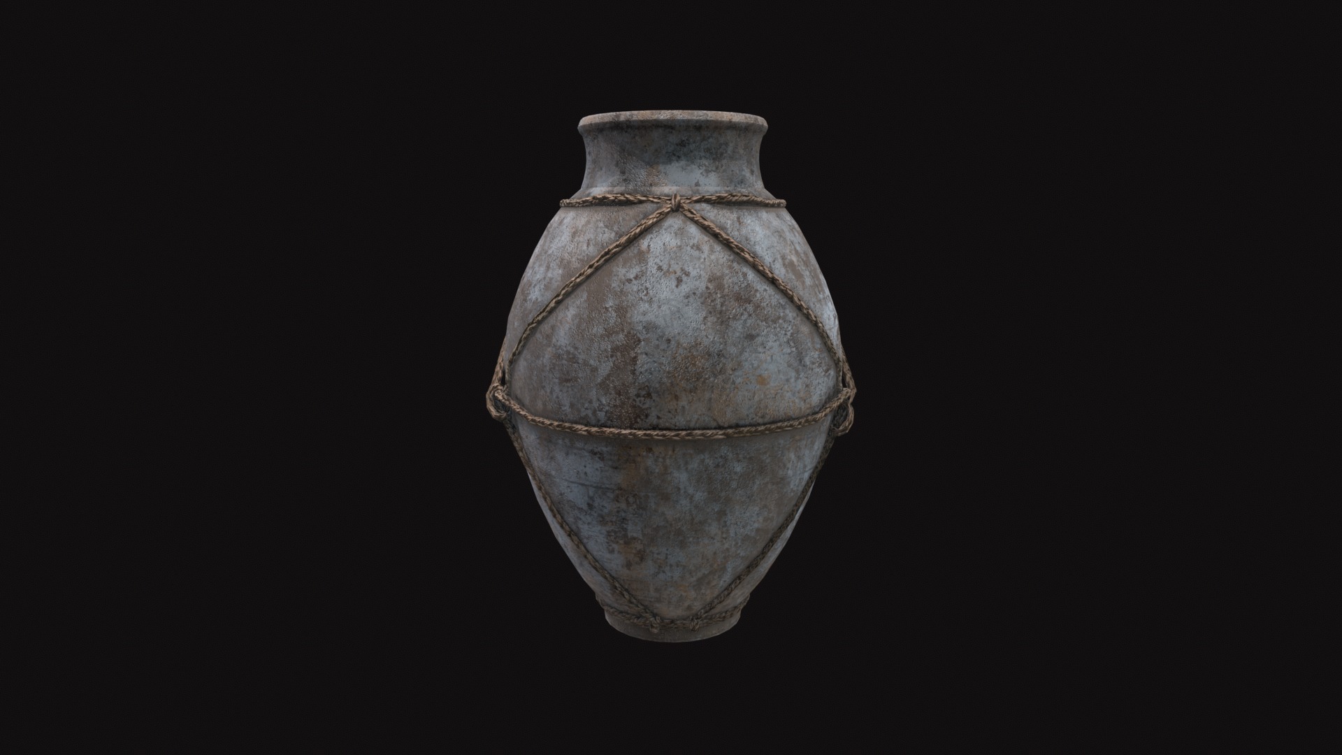 Terracotta Vase Low-poly 3D model_7