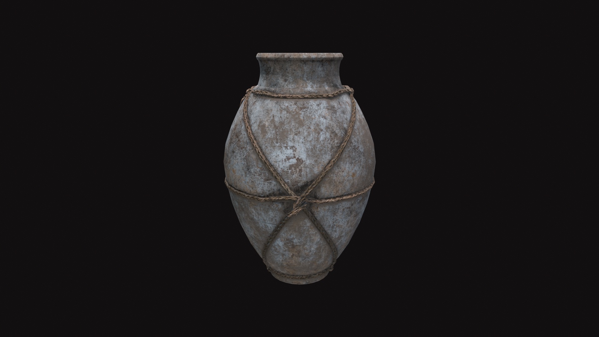 Terracotta Vase Low-poly 3D model_3