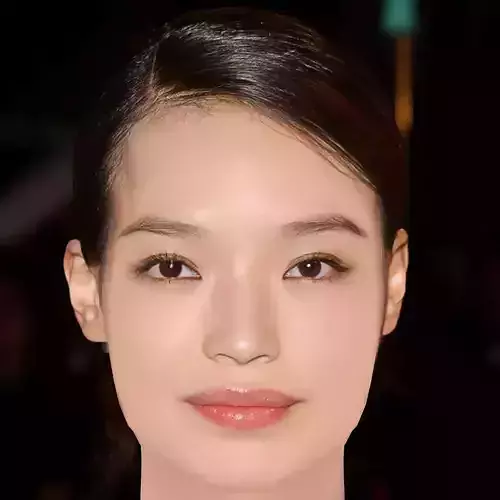 Shu Qi Head - No Hair - Low poly head for game
