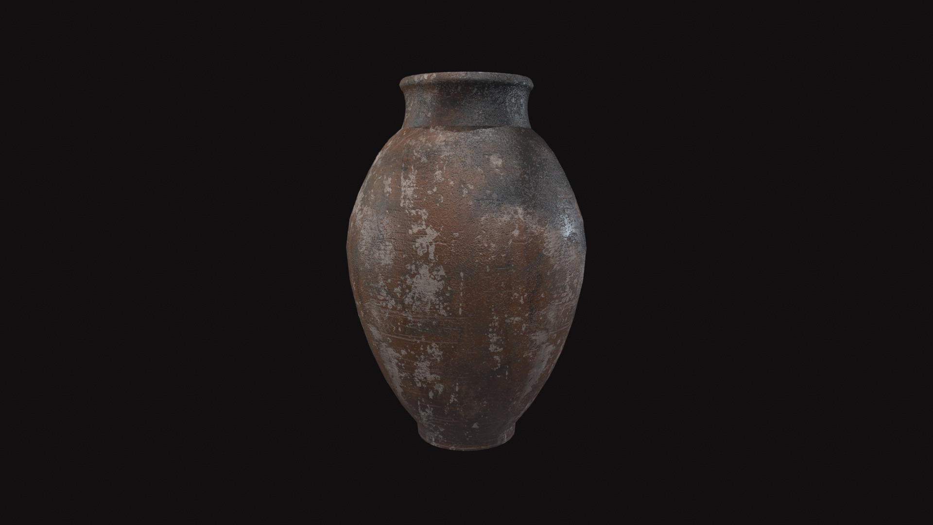 Terracotta Vase V03 Low-poly 3D model_4