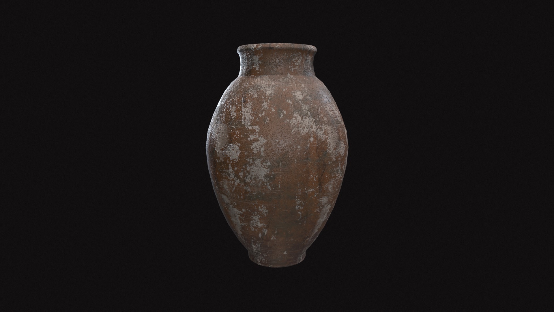 Terracotta Vase V03 Low-poly 3D model_5