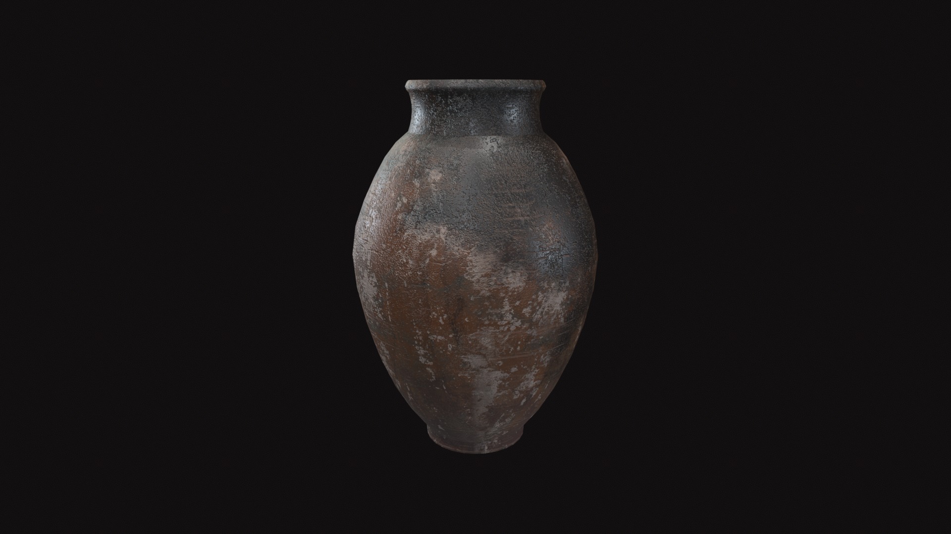 Terracotta Vase V03 Low-poly 3D model_6