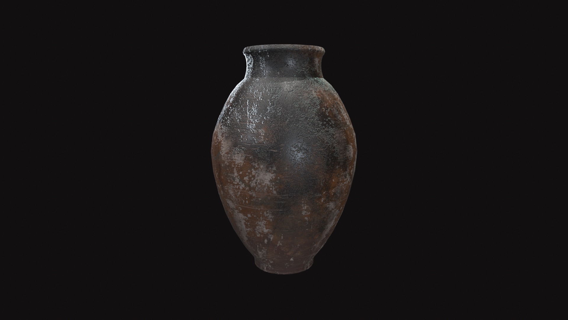 Terracotta Vase V03 Low-poly 3D model_7