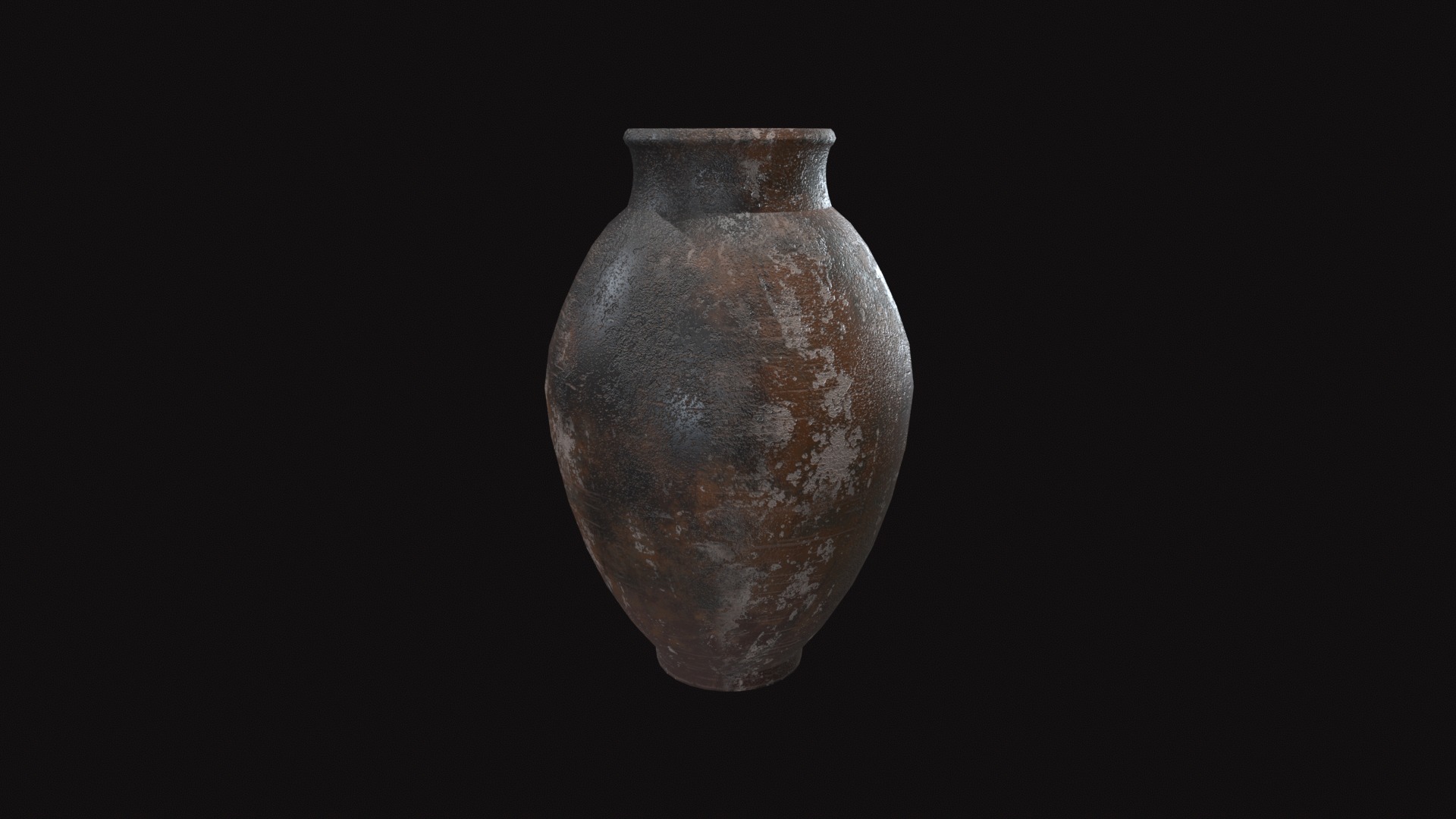 Terracotta Vase V03 Low-poly 3D model_2