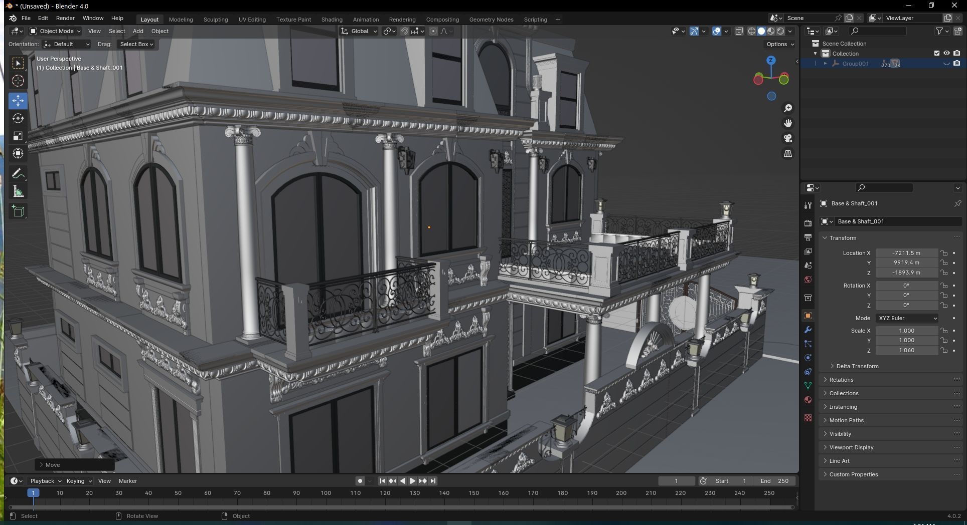 villa classic 3D model_30