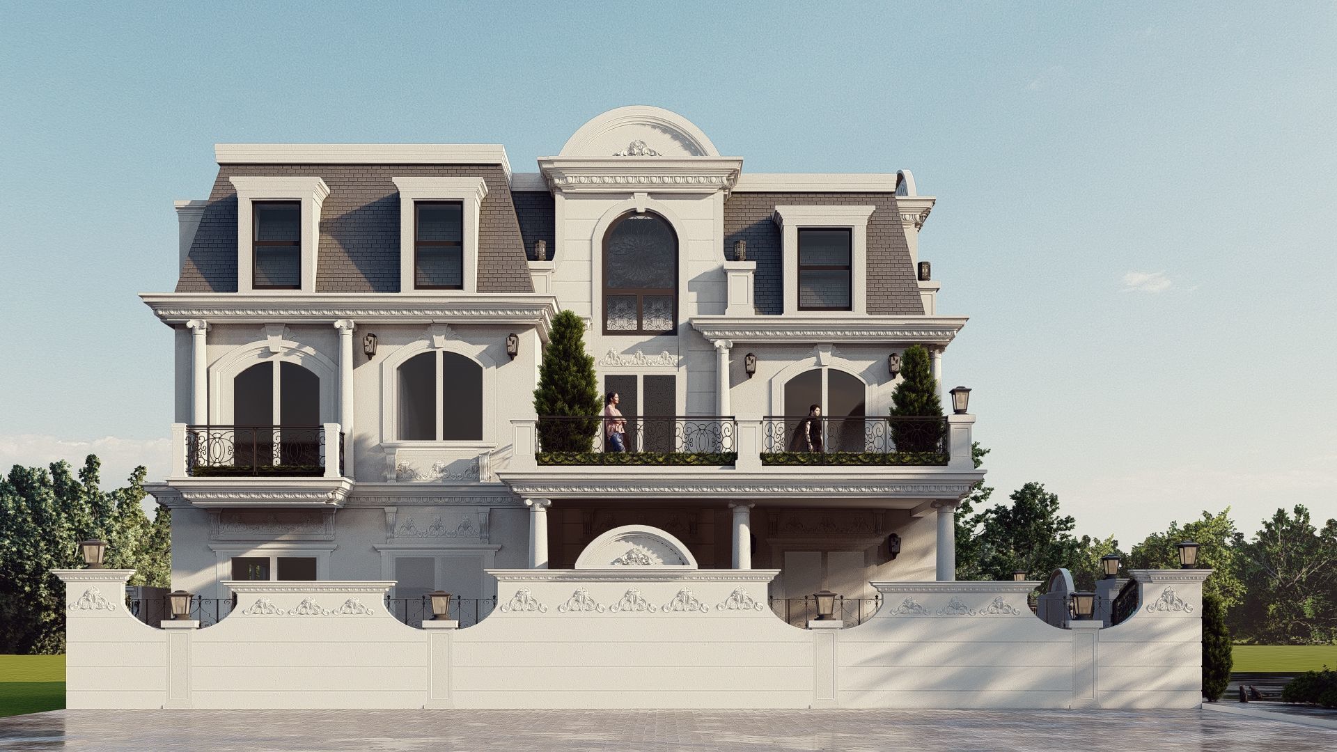 villa classic 3D model_6