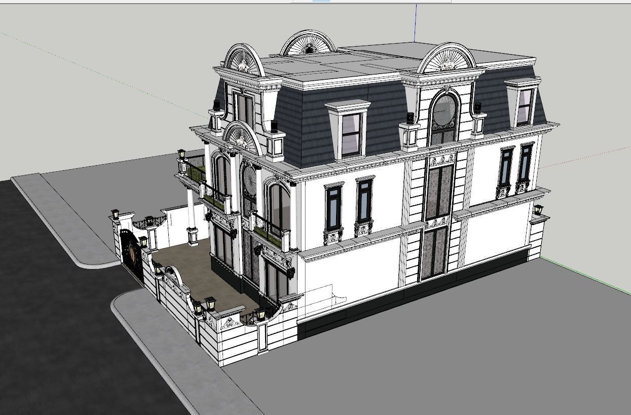 villa classic 3D model_13