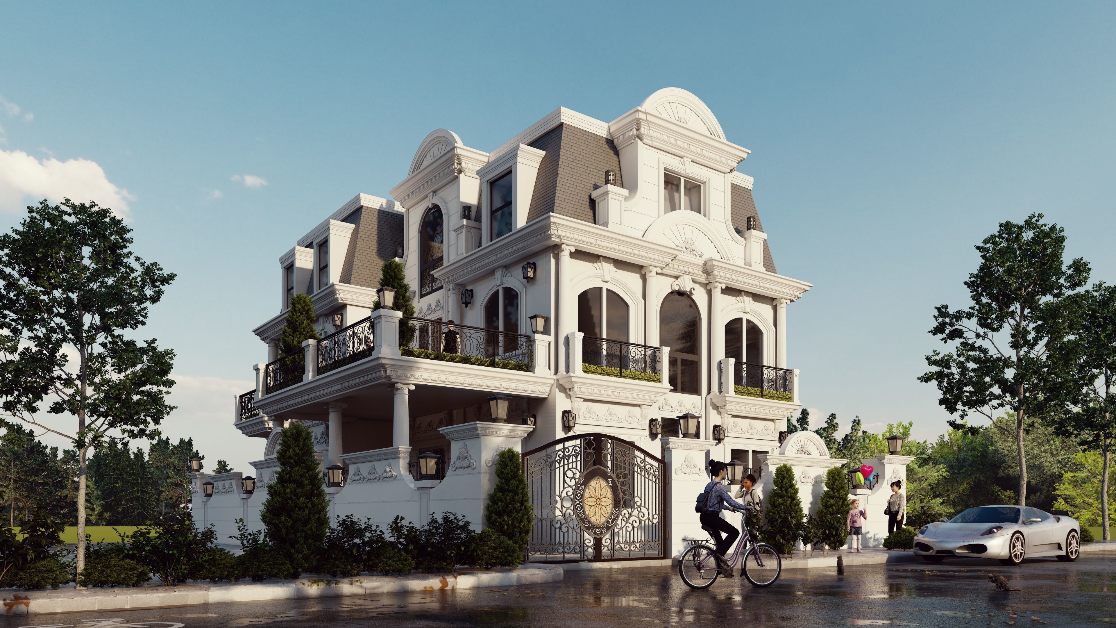 villa classic 3D model_1
