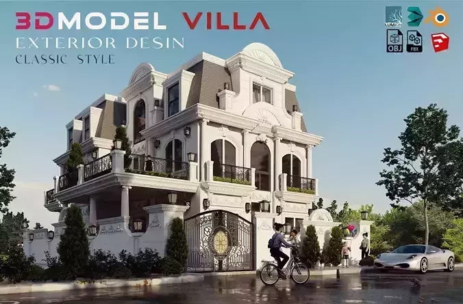 villa classic 3D model