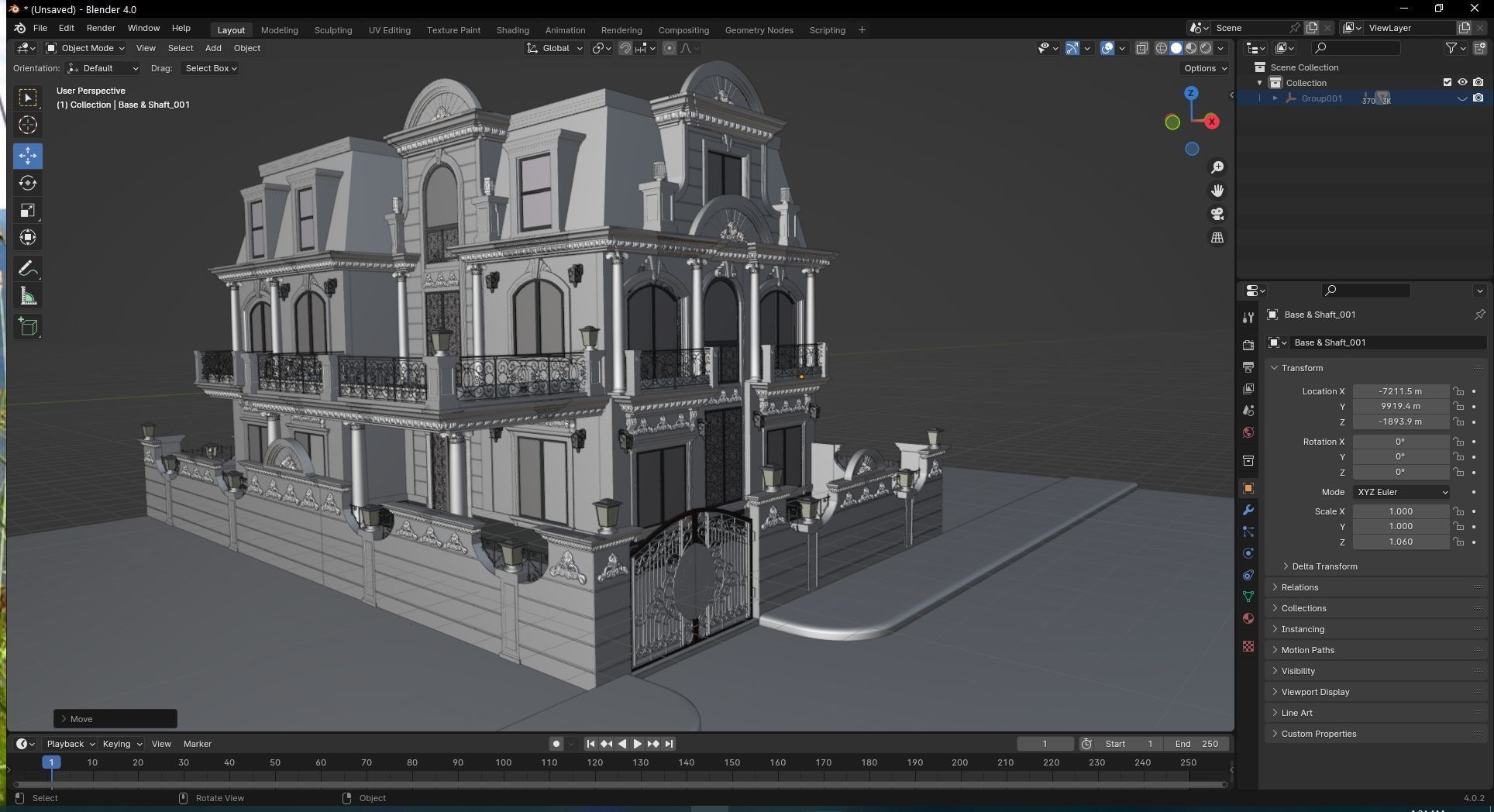 villa classic 3D model_28