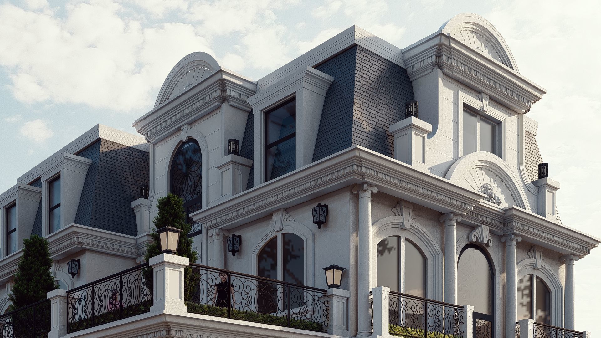 villa classic 3D model_9