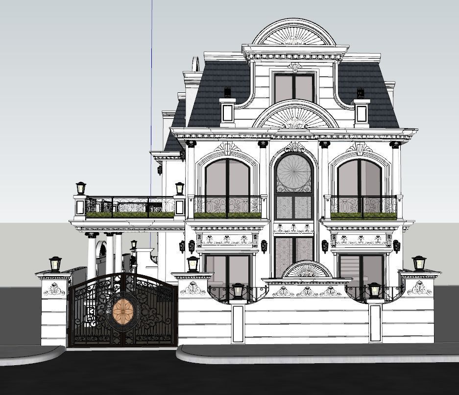 villa classic 3D model_15