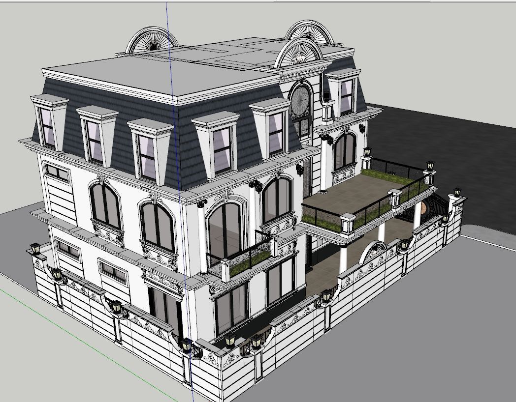 villa classic 3D model_14