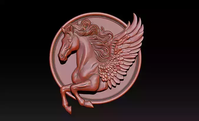 Horse head relief model for cnc router and 3D printing