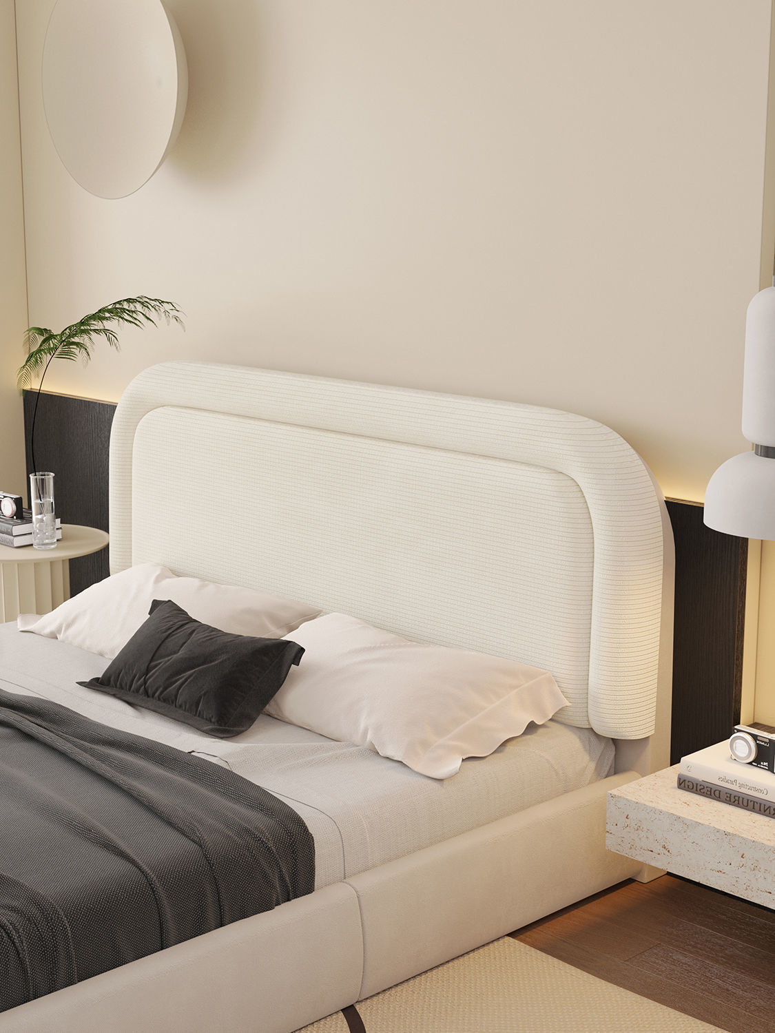 Comfortable bedroom interior scene 3D model_4