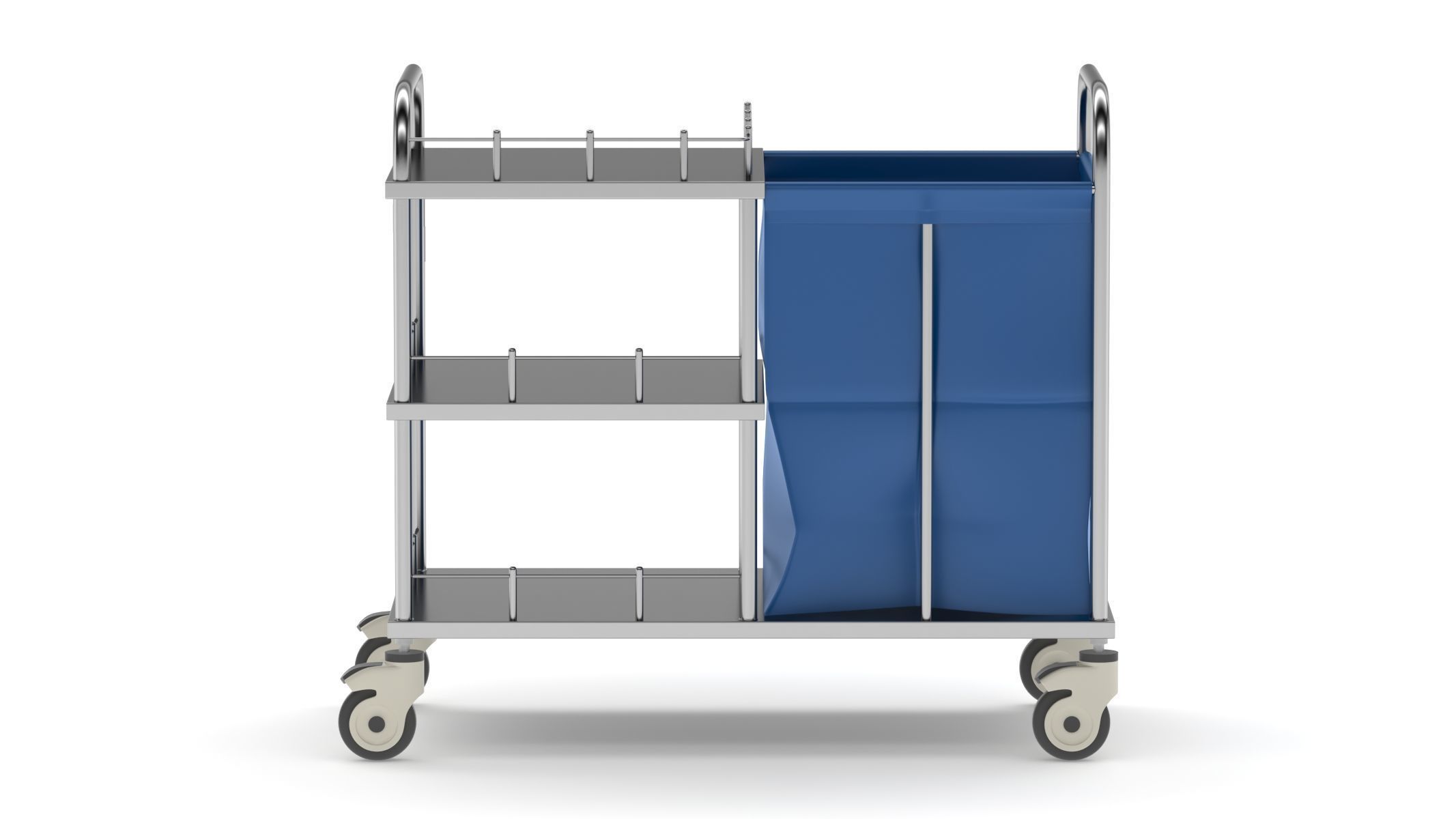 Medical Linen Trolley 3D model_7