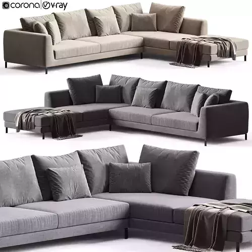 B B ITALIA Ray Corner Sectional Sofa