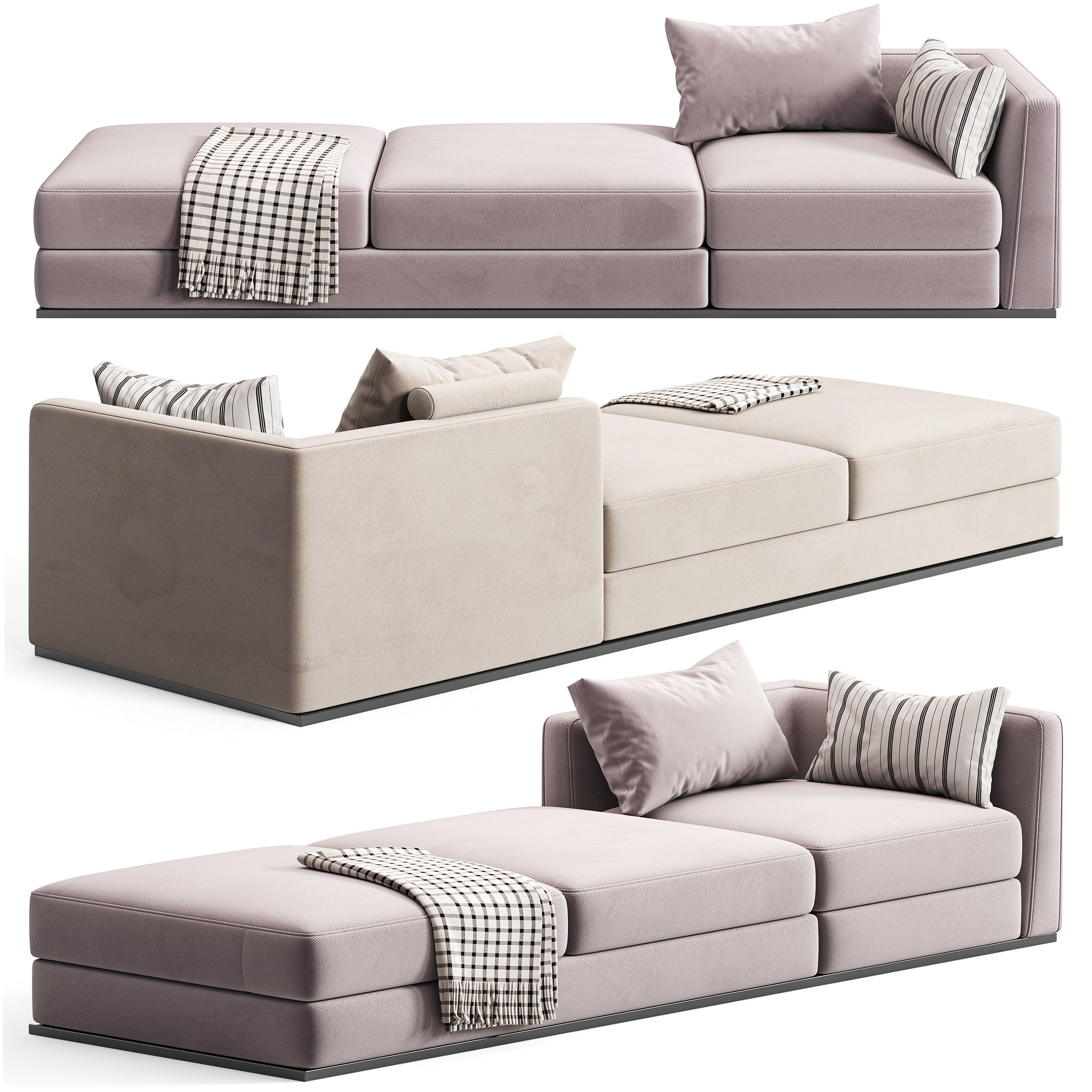 B B ITALIA Richard Sofa 3D model_2