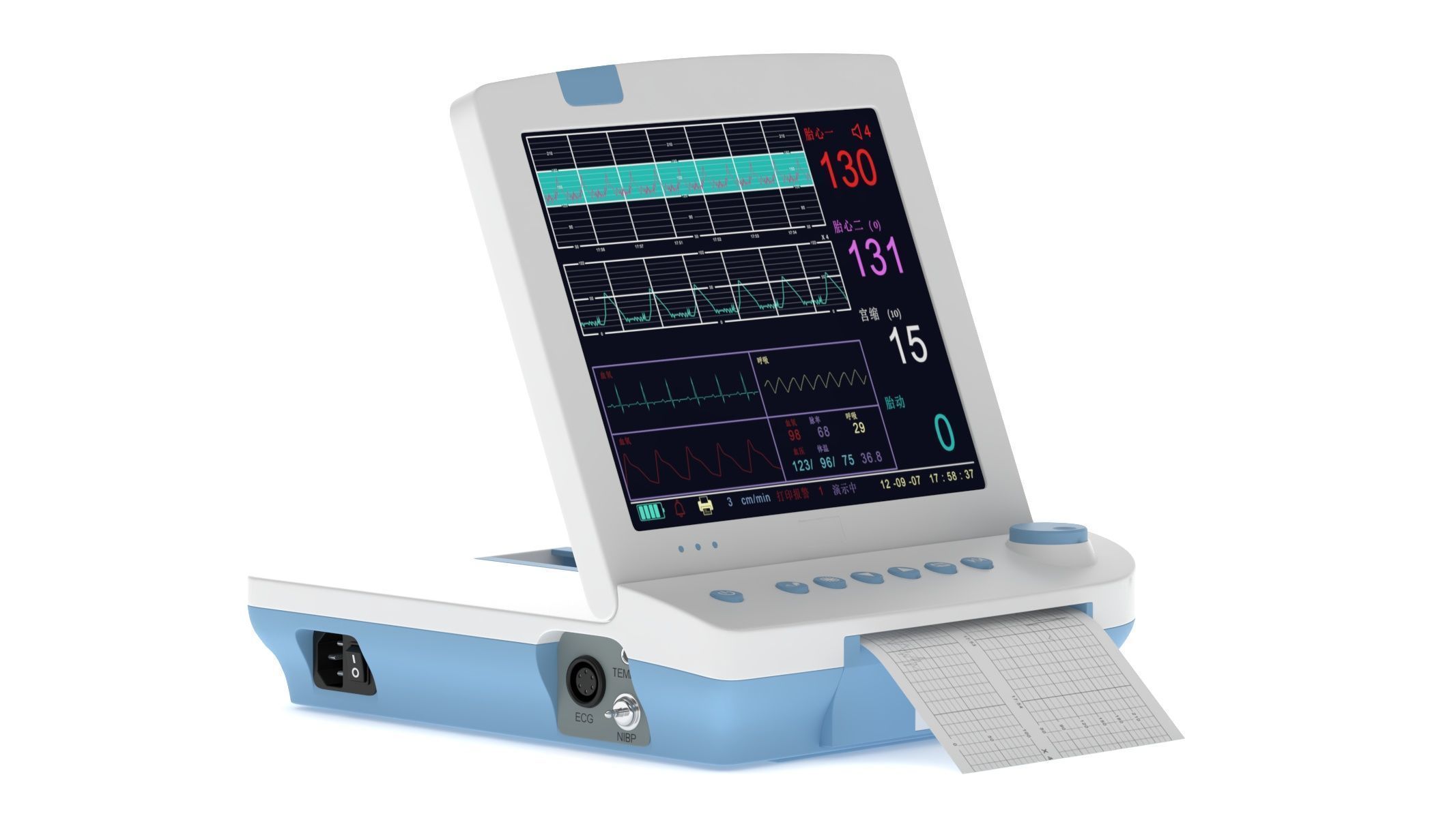 Medical Maternal Monitor 3D model_2