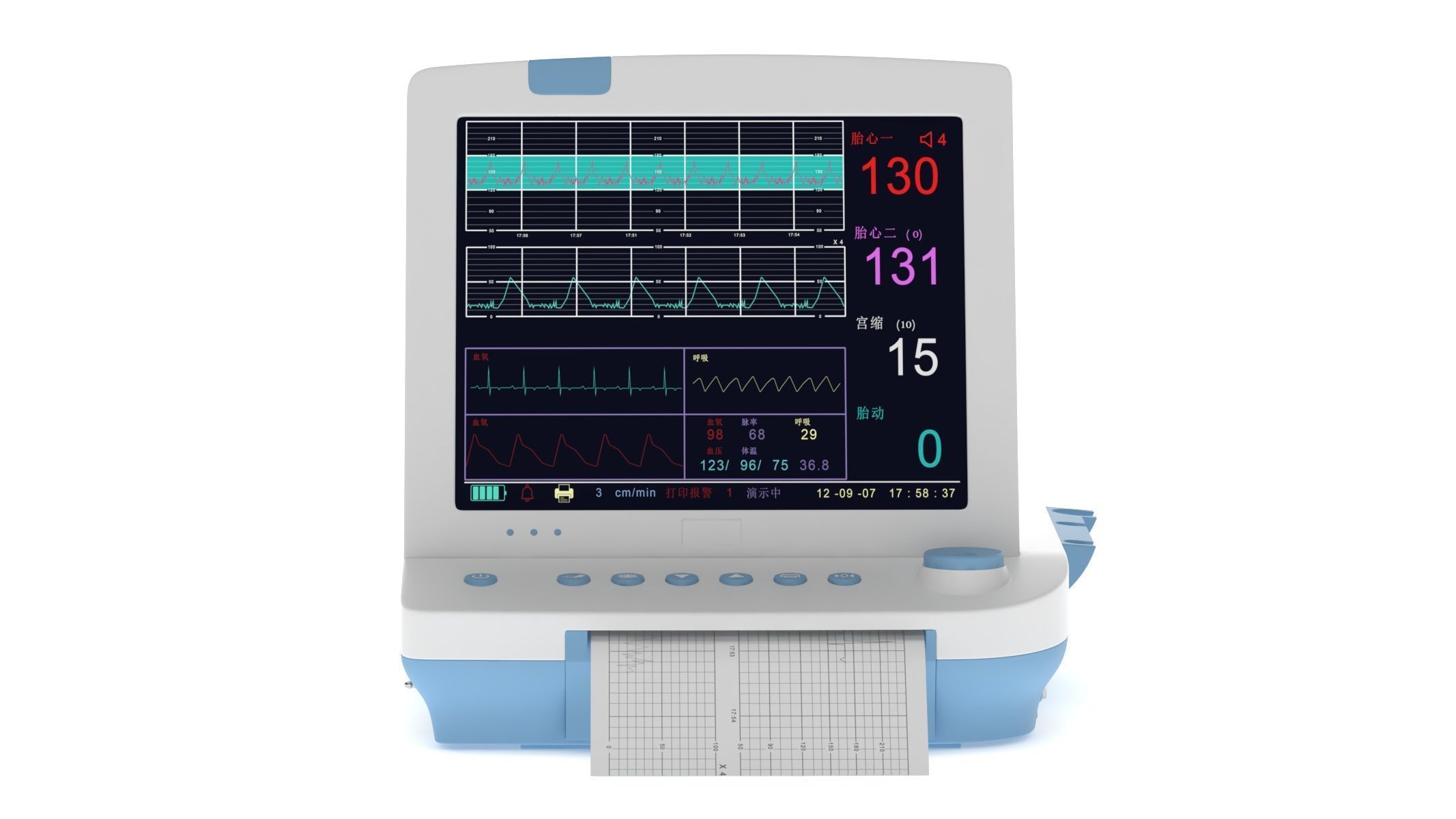 Medical Maternal Monitor 3D model_1