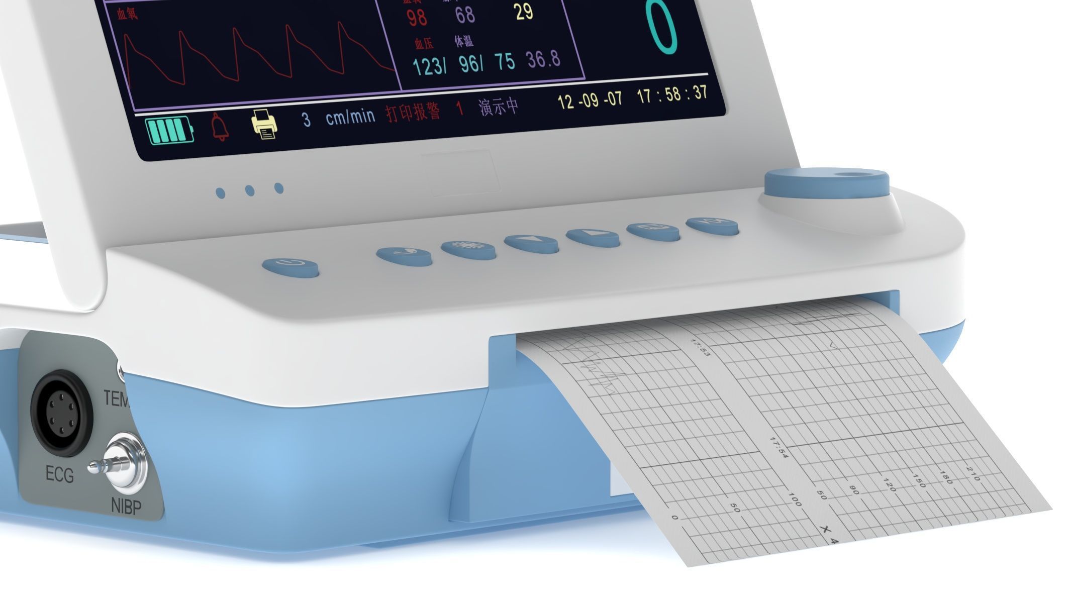 Medical Maternal Monitor 3D model_12