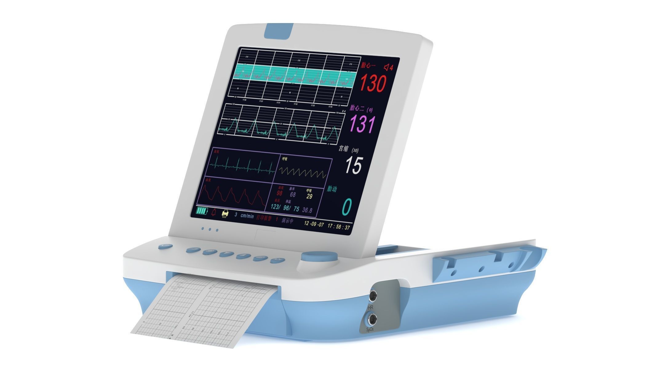 Medical Maternal Monitor 3D model_8