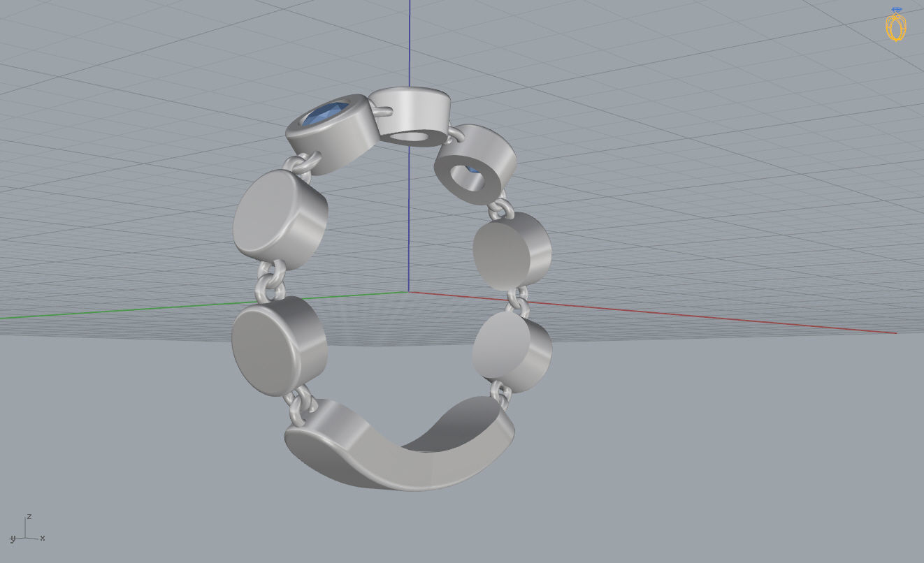 Woman Ring 48 3D print model_10