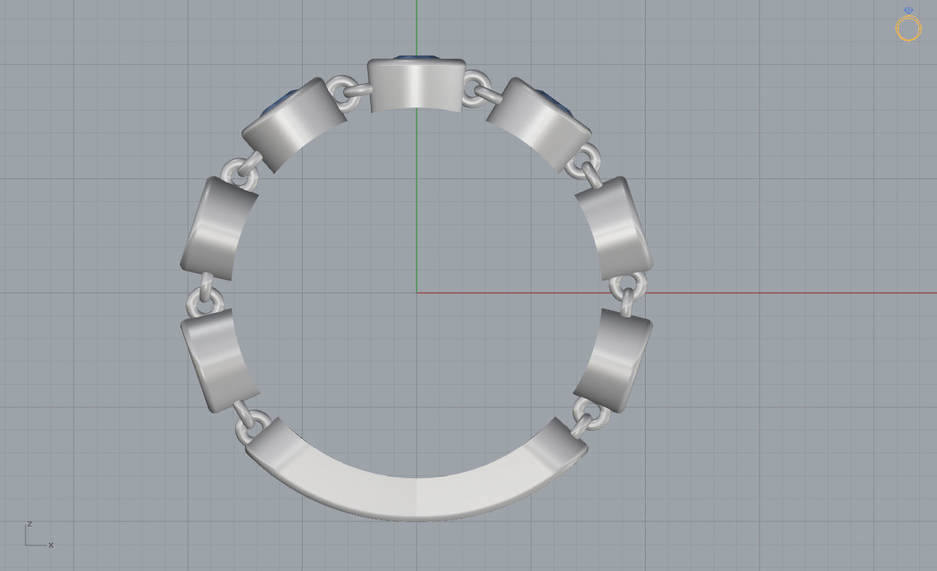 Woman Ring 48 3D print model_7