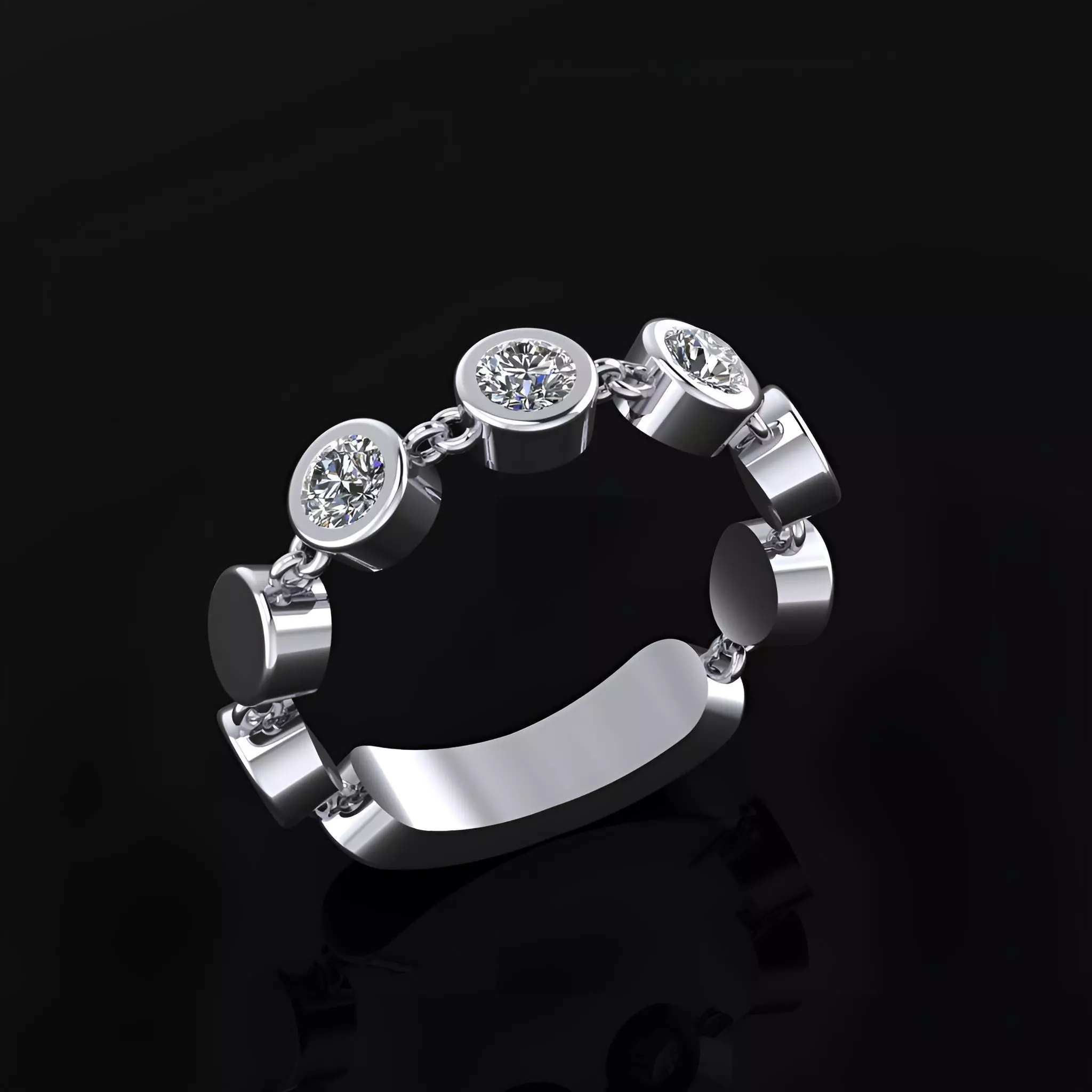 Woman Ring 48 3D print model_0