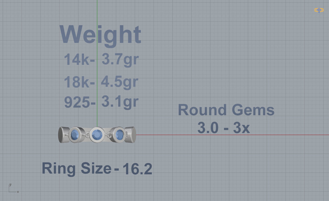 Woman Ring 48 3D print model_3