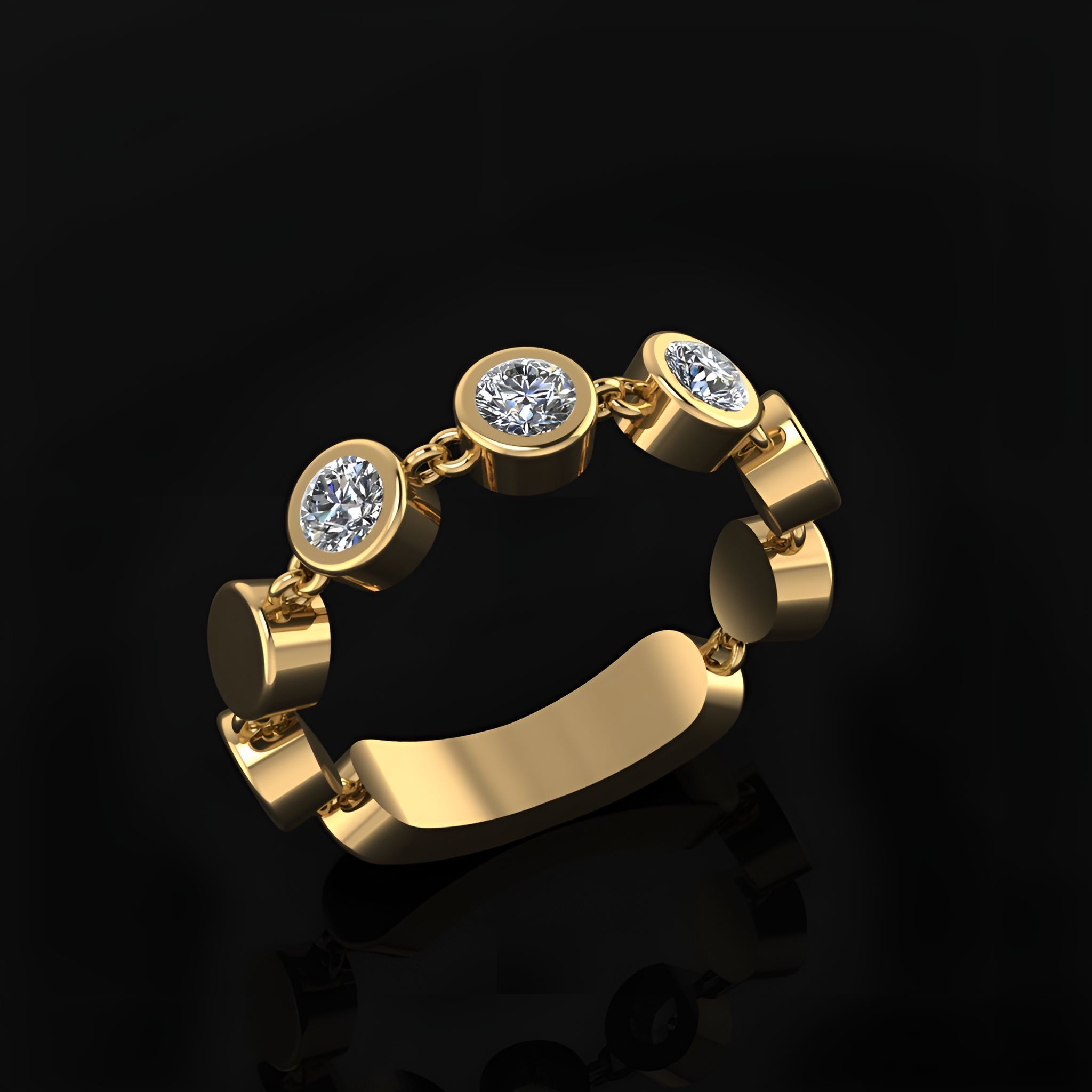 Woman Ring 48 3D print model_1