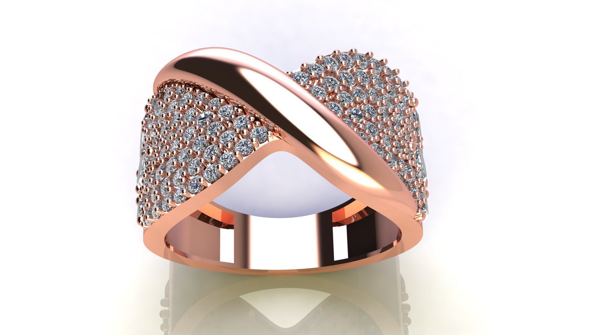 Butterfly ring 3D print model_15