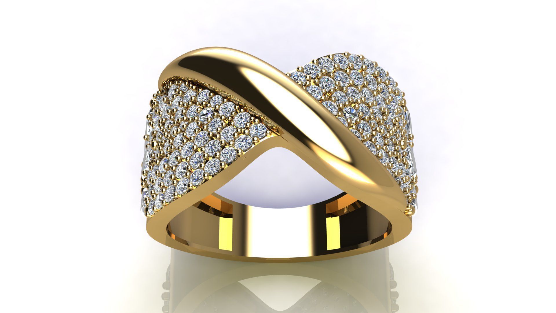 Butterfly ring 3D print model_16