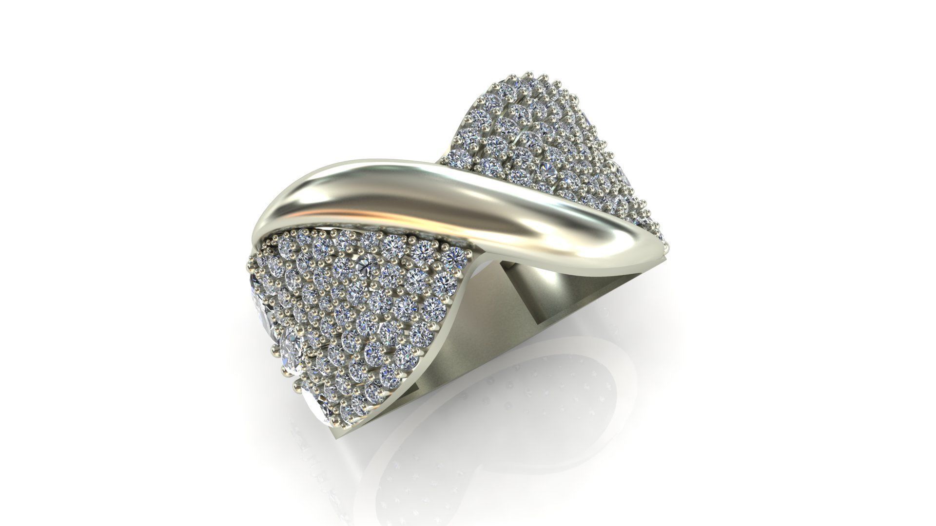 Butterfly ring 3D print model_13