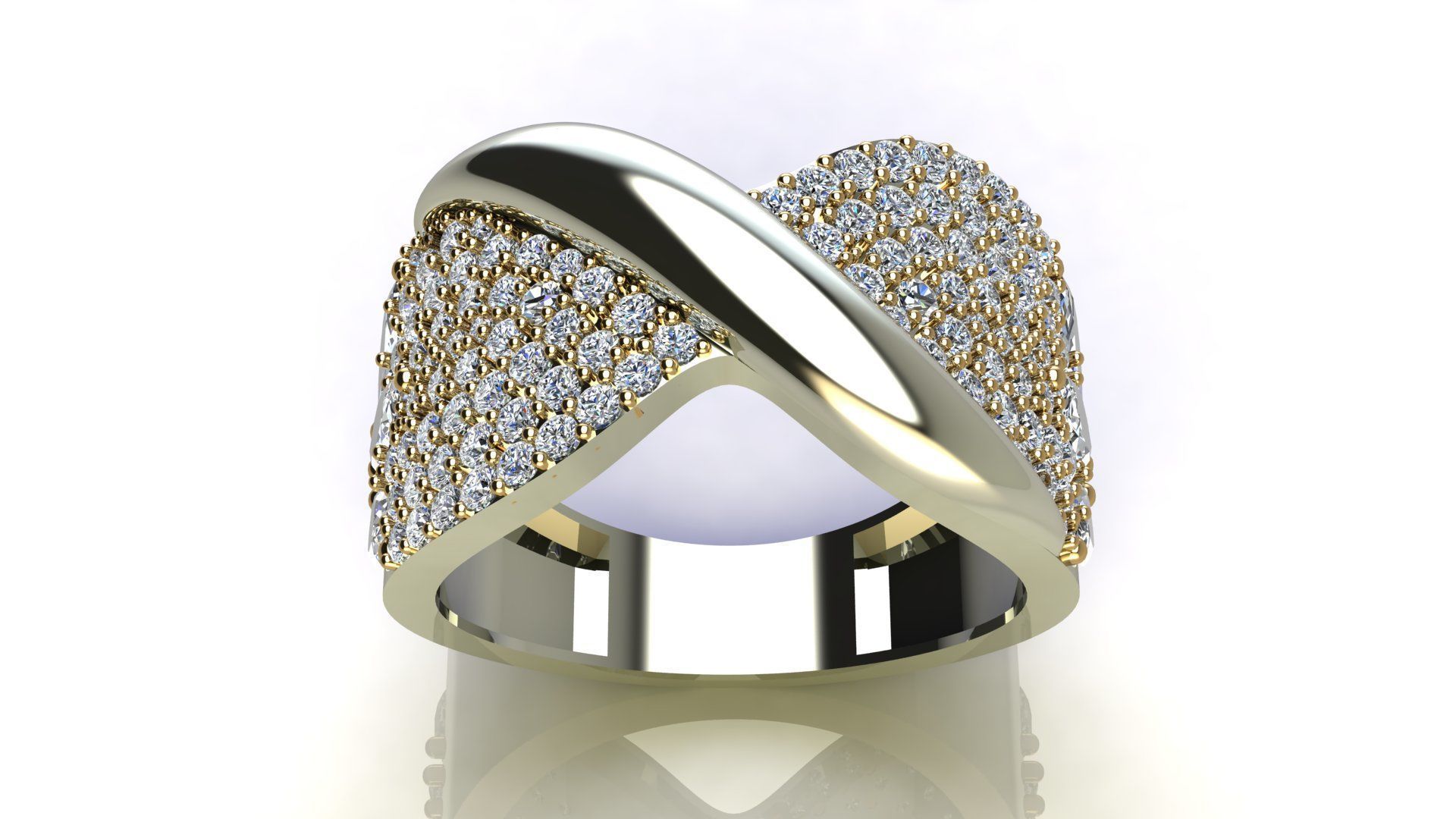 Butterfly ring 3D print model_17