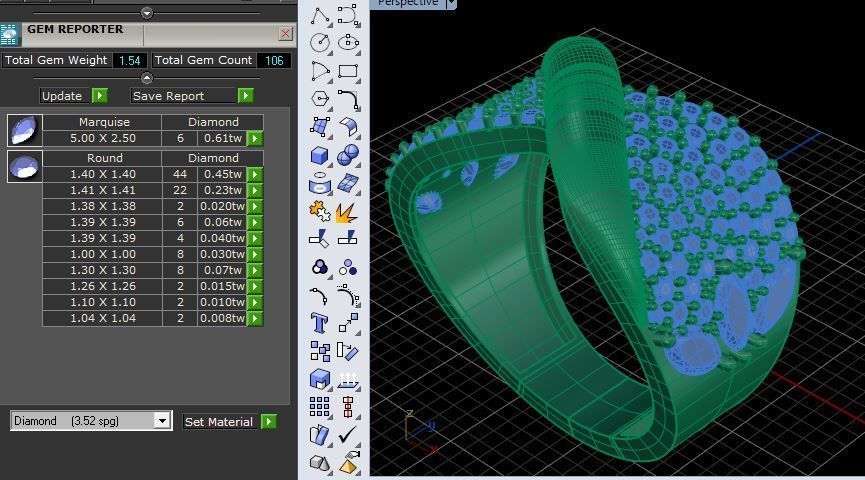 Butterfly ring 3D print model_9