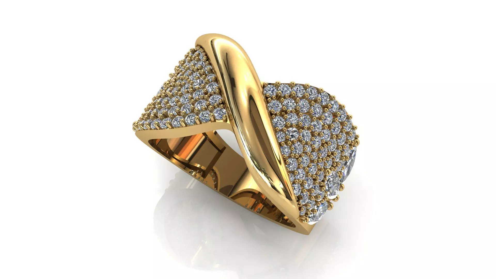 Butterfly ring 3D print model_0