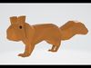Squirrel Low-poly 3D model_1