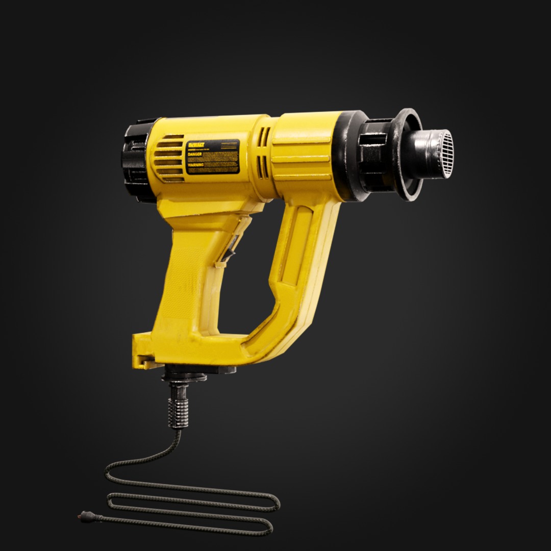 Dewalt Heater Low-poly 3D model_2