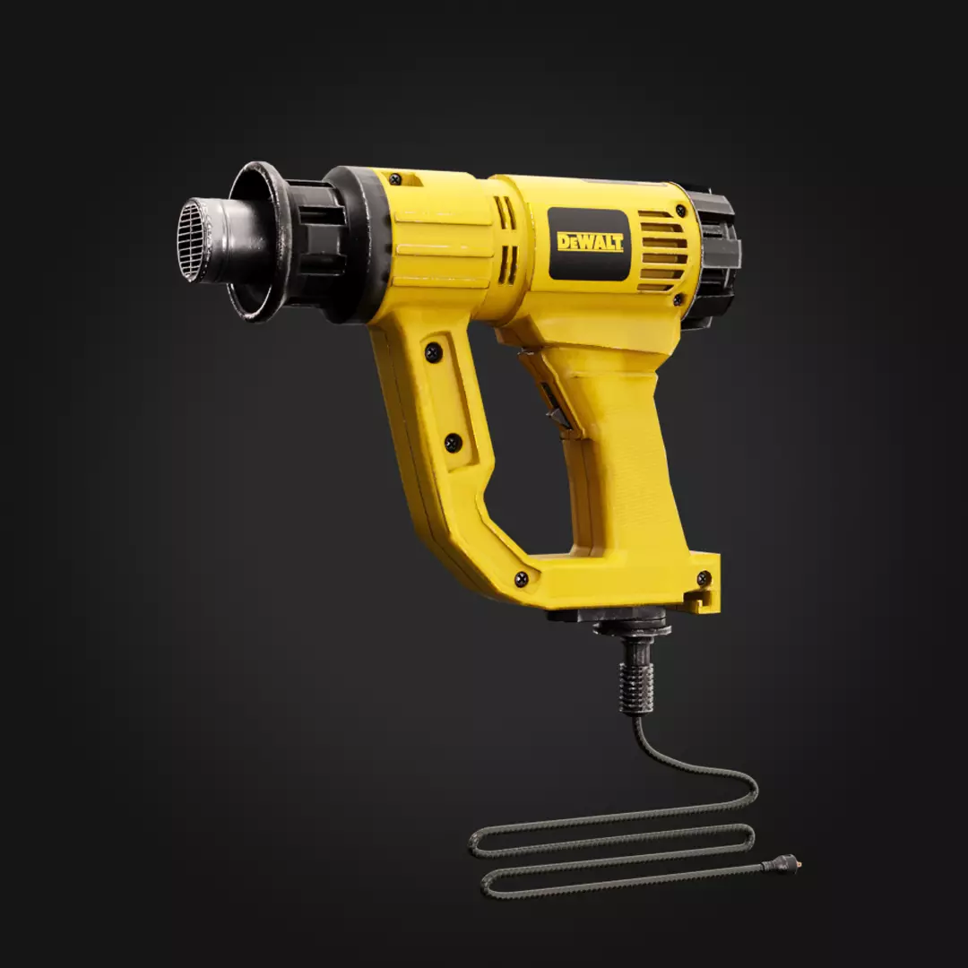 Dewalt Heater Low-poly 3D model_0