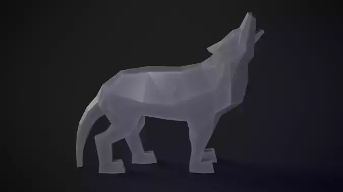 Low Poly Wolf