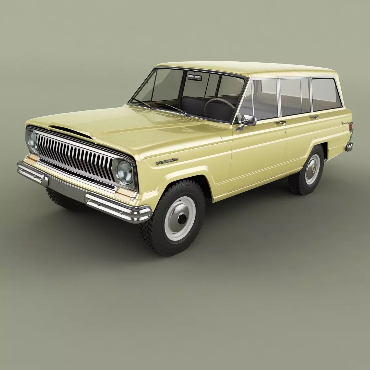 Jeep Wagoneer 1966 3D model_0