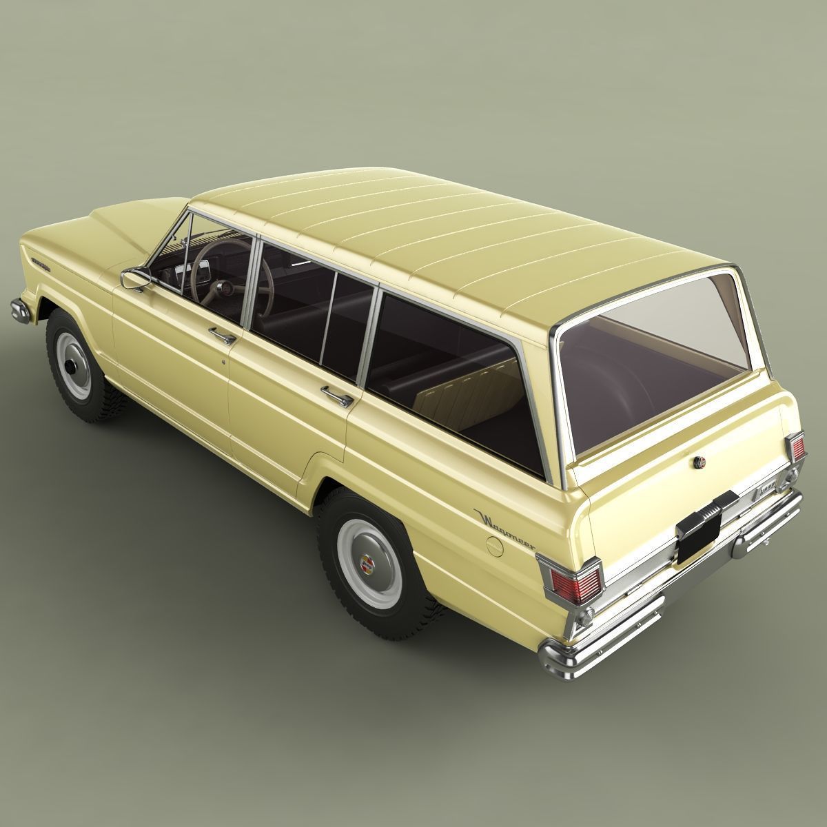 Jeep Wagoneer 1966 3D model_7