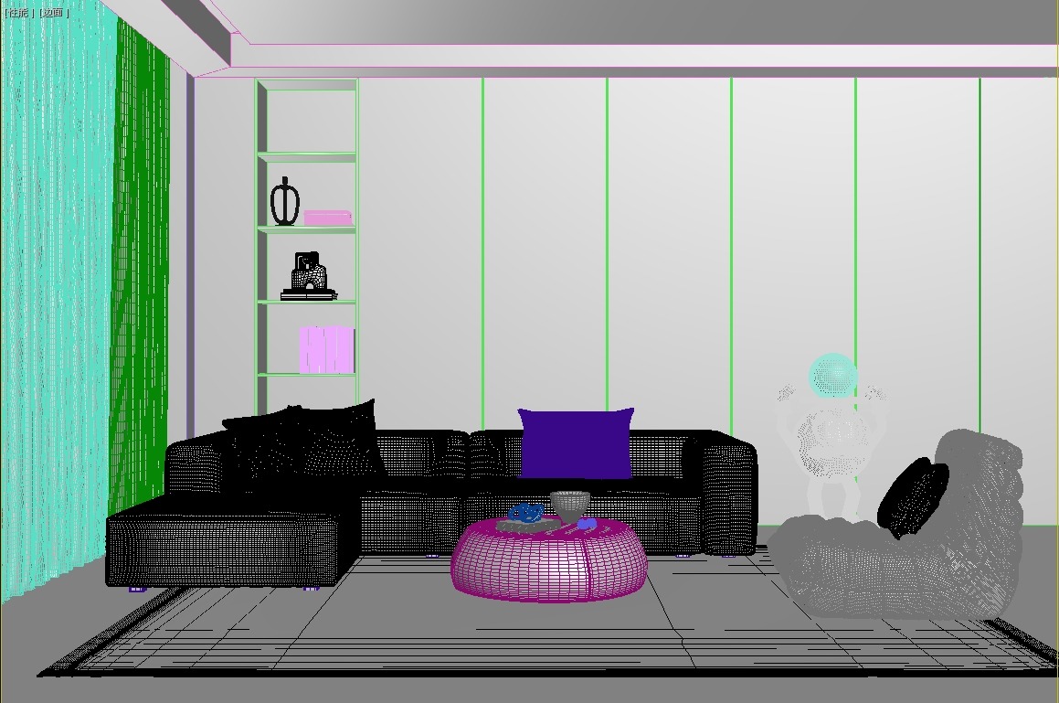 Modern residential indoor 3D model_6