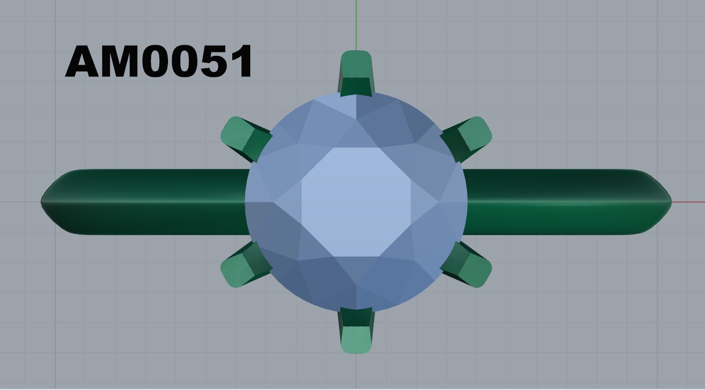 Round shape engagement ring 3D print model_7